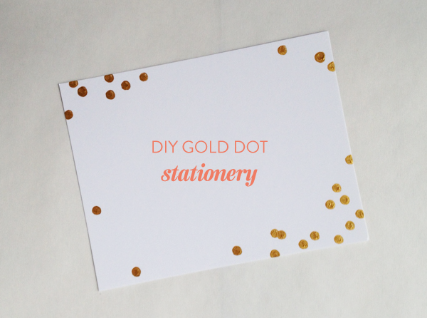 diy-gold-dot-stationery