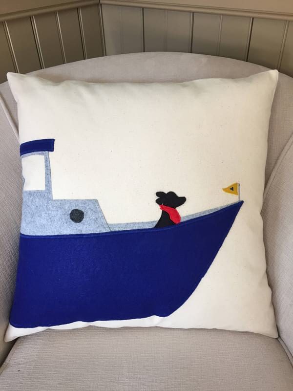 lobster boat pillow